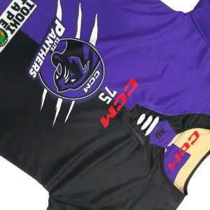 Sublimated Purple Hockey Jerseys Durable Team Uniforms Sublimated-detail view