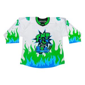 Manufacturer Durable Green Stylish Hockey Jerseys Team Uniforms-front view