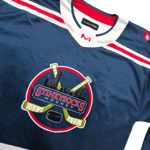 Wholesale Price Ice Hockey Uniforms Polyester OEM Custom Design--logo view