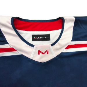 Wholesale Price Ice Hockey Uniforms Polyester OEM Custom Design--collar view