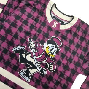Top Quality Uniform Custom Red Plaid Hockey Jersey Team Training-detail view