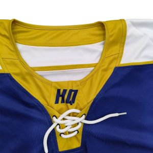 Premium Quality Custom Ice Hockey Jersey Factory Manufacture Price--collar view