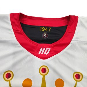 Customize Team Name logo sublimated Ice Hockey Jersey Hockey Uniform--collar view