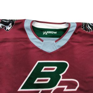 Ice Hockey Team Jersey Team Uniform Custom Design Sublimation Printing--collar view