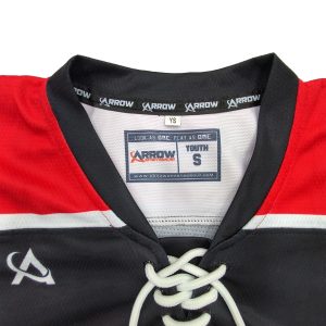 Manufacturer  Hockey Uniform Black Training Hockey Jerseys Custom-collar view