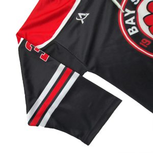 Manufacturer  Hockey Uniform Black Training Hockey Jerseys Custom-sleeve view