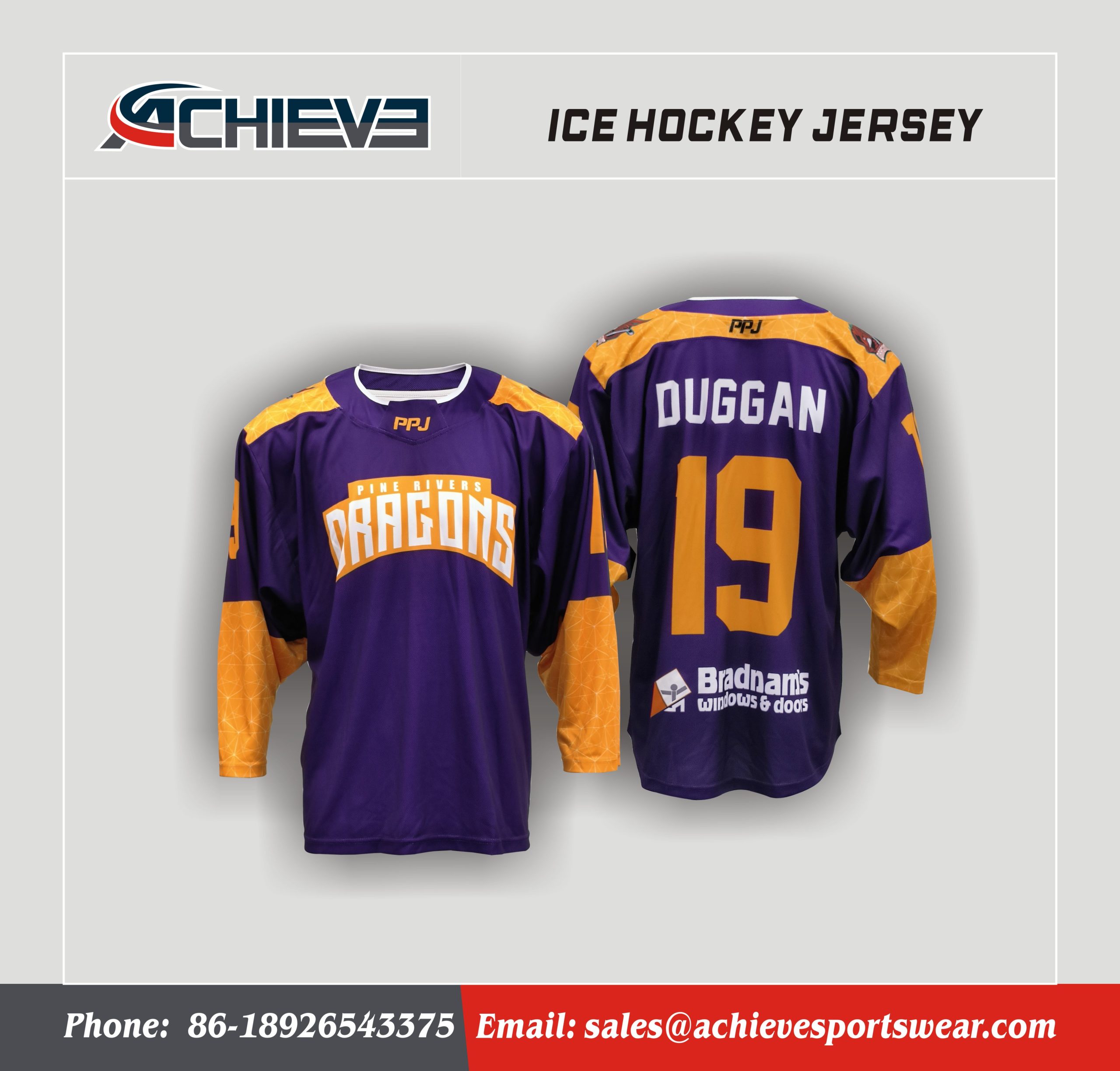 Design Your Own Ice Hockey Jersey Full Sublimation Team Uniforms
