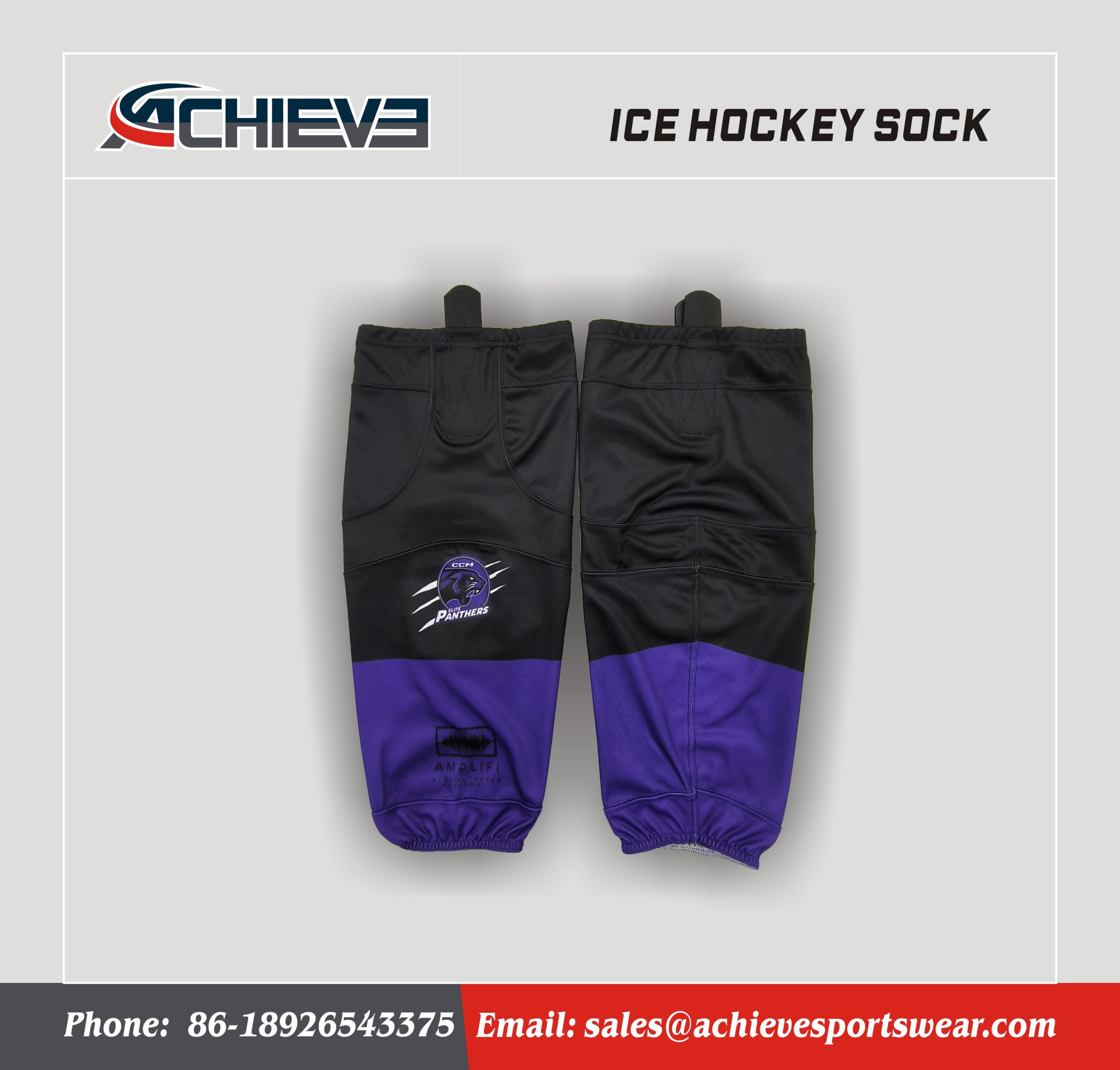 Hot Sale Ice Hockey Socks Sublimation Team logo Socks Sports