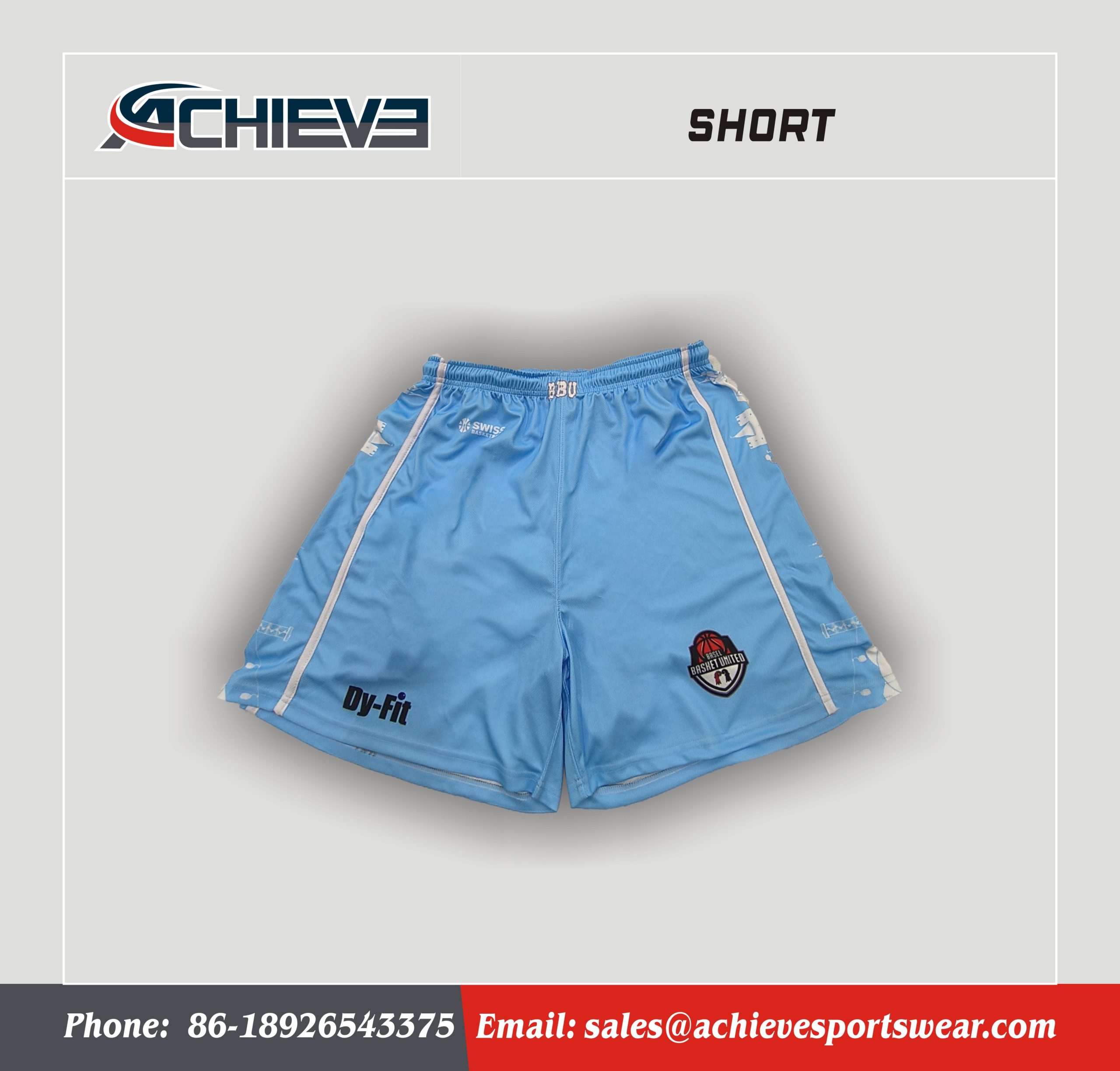 Custom Sublimated Unisex Sports Shorts  Comfortable