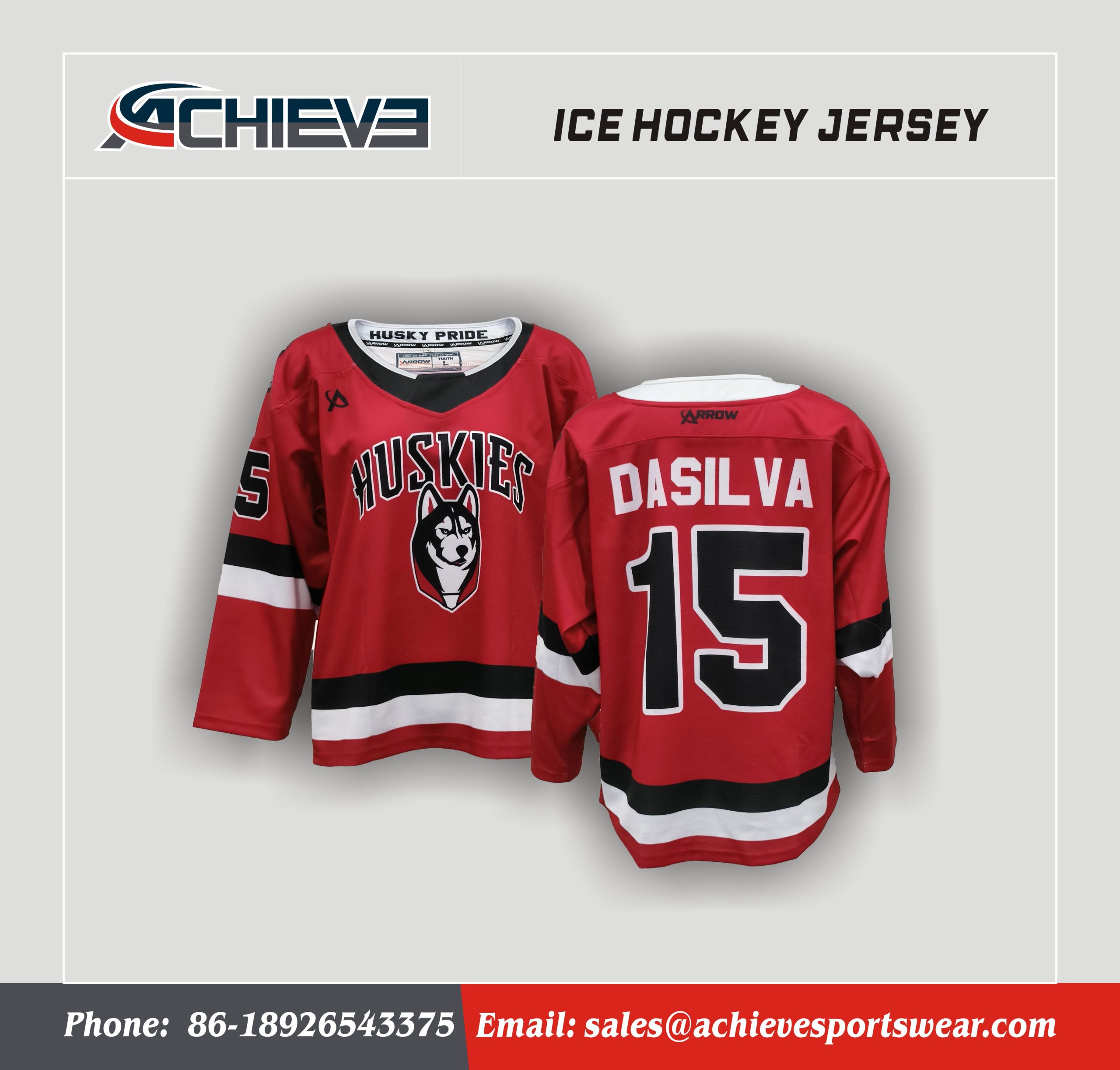 Sublimated Custom Logo Hockey Jerseys OEM Ice Hockey Uniforms