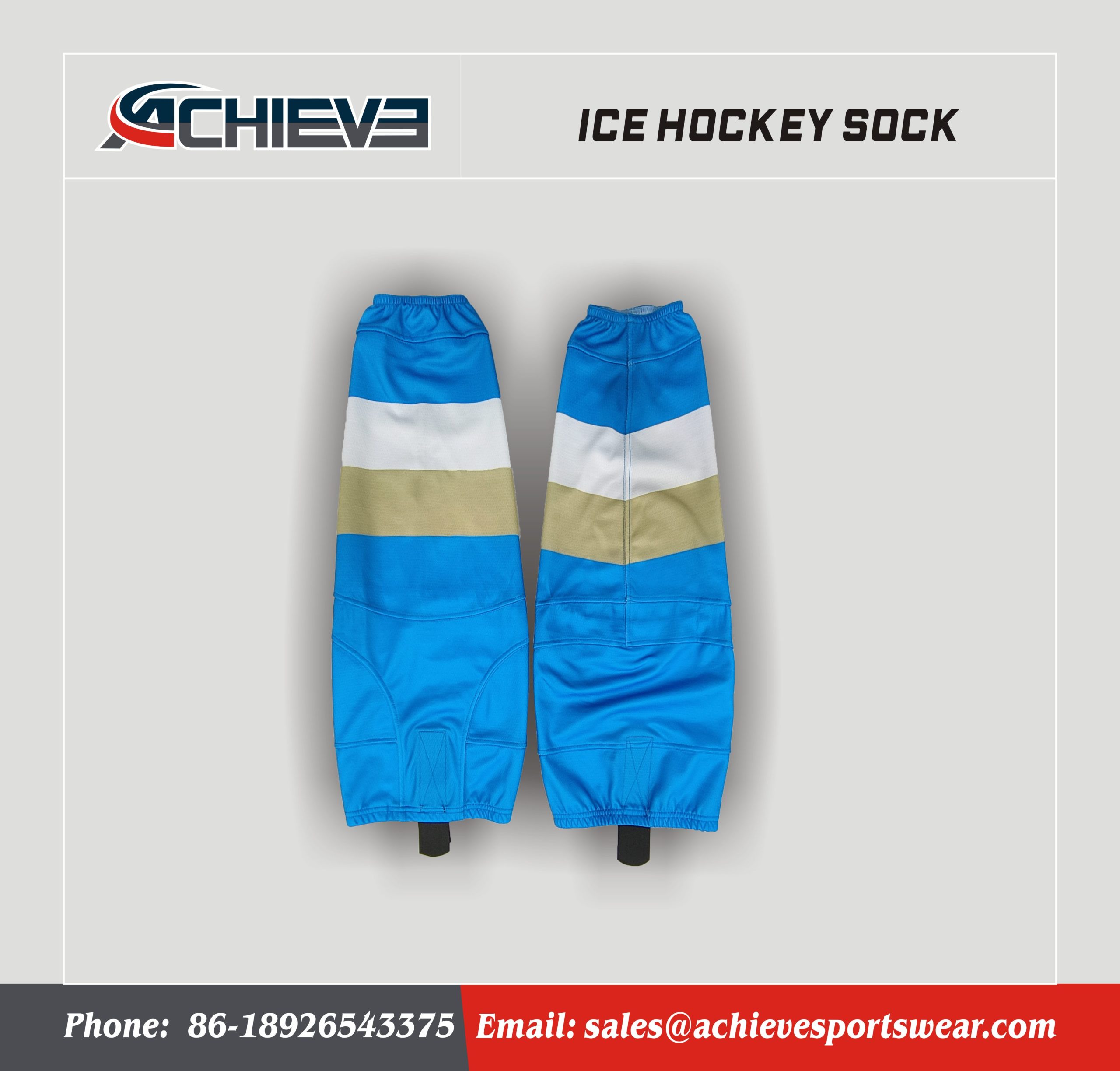 2025 Achieve Sports New Stylish Design High-strength Hockey Socks