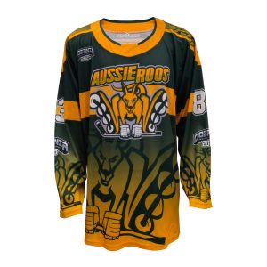 Custom Team Hockey Jerseys-Sublimated 100% Polyester OEM Hockey Team wear