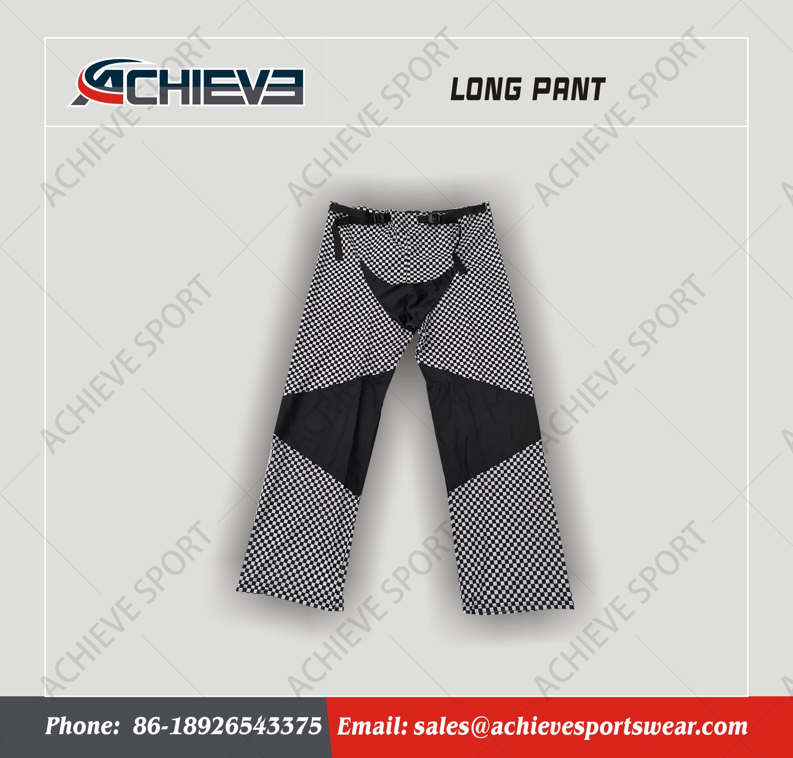 Custom Sublimated Ice Hockey Pants with Reinforced Knee Panels