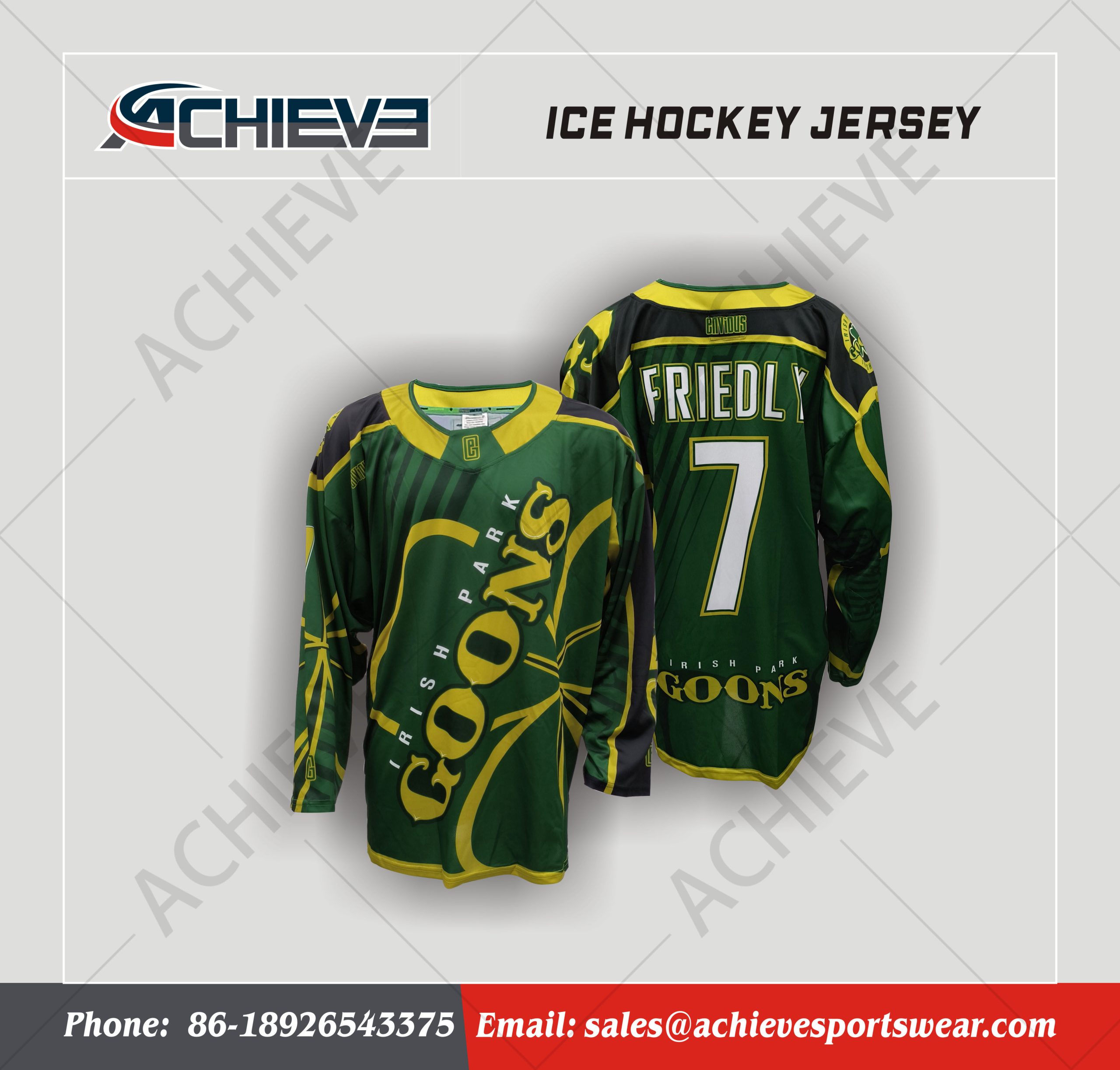 Mew Sublimated Ice Hockey Uniform – Professional League Practice Jersey