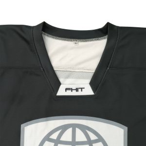  Customized Sublimation Black Ice Hockey Jersey Quick Dry OEM