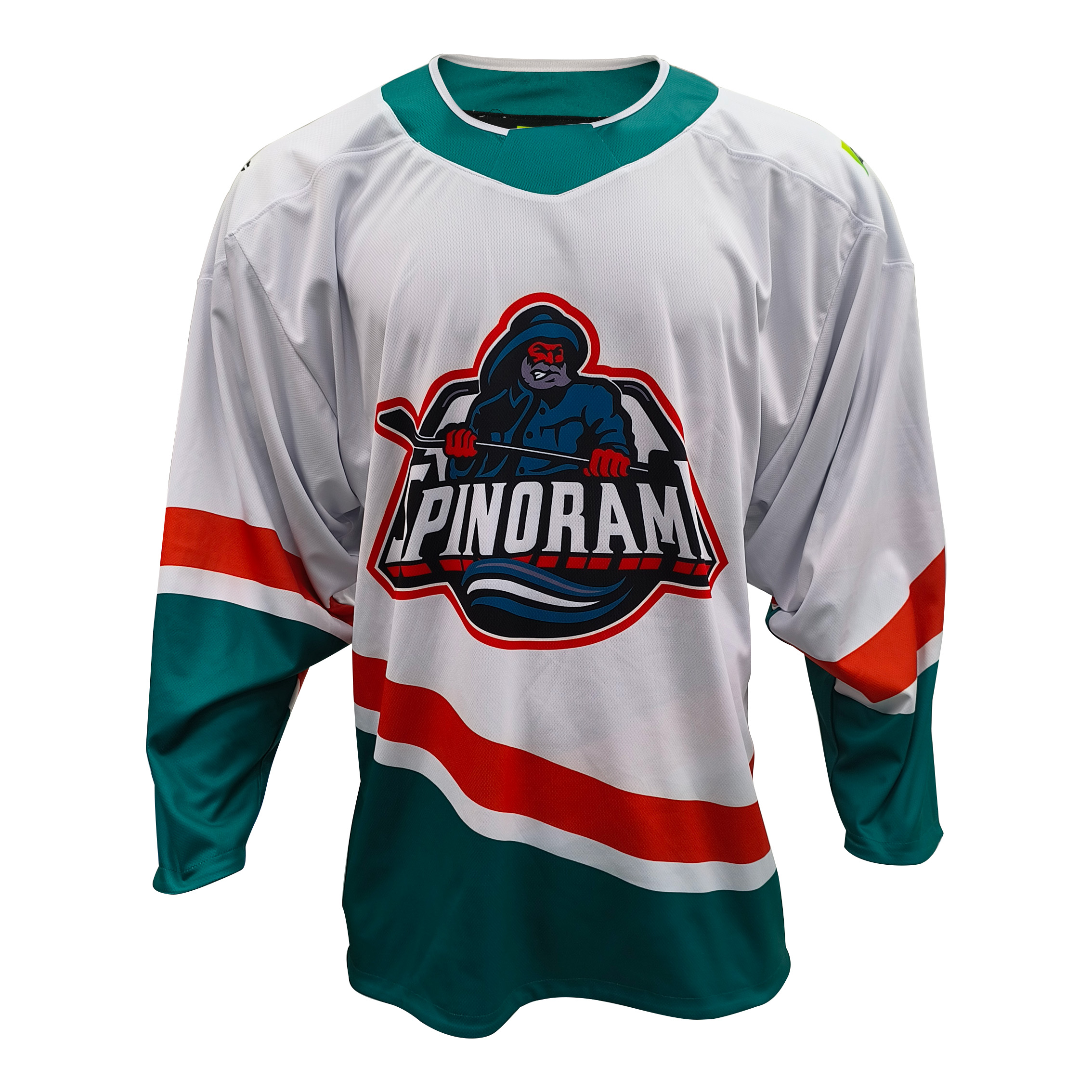 Factory Custom Black White Reversible Ice Hockey Jersey – Reversible Sublimated Team Hockey Shirt