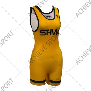 Achieve Sports Heat-Transfer  Custom Design Wrestling Singlet for Men Women Professional Wrestling Wear 