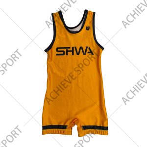 Achieve Sports Heat-Transfer  Custom Design Wrestling Singlet for Men Women Professional Wrestling Wear 