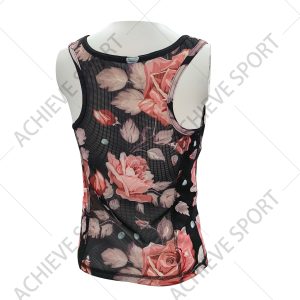 Custom Sublimation Yoga Tank Top for Women – Floral Print Activewear