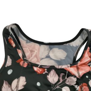 Custom Sublimation Yoga Tank Top for Women – Floral Print Activewear